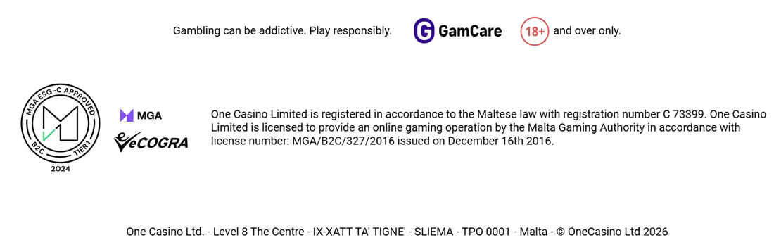 OneCasino casino license